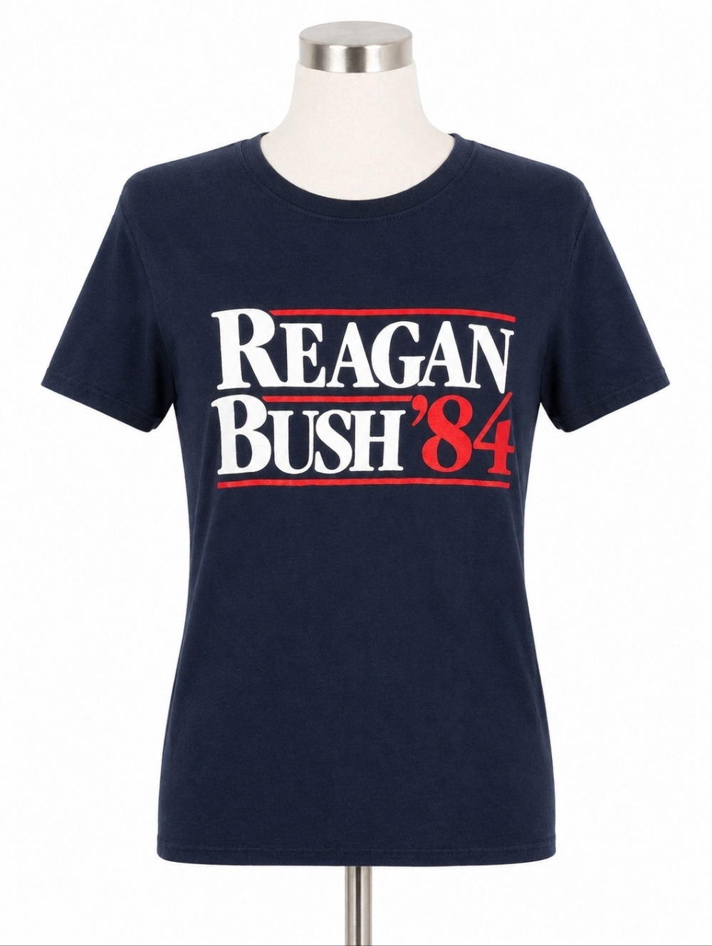 Ronald Reagan Presidential Library NWT Reagan Bush 1984 Election Tee Sz S Retro
